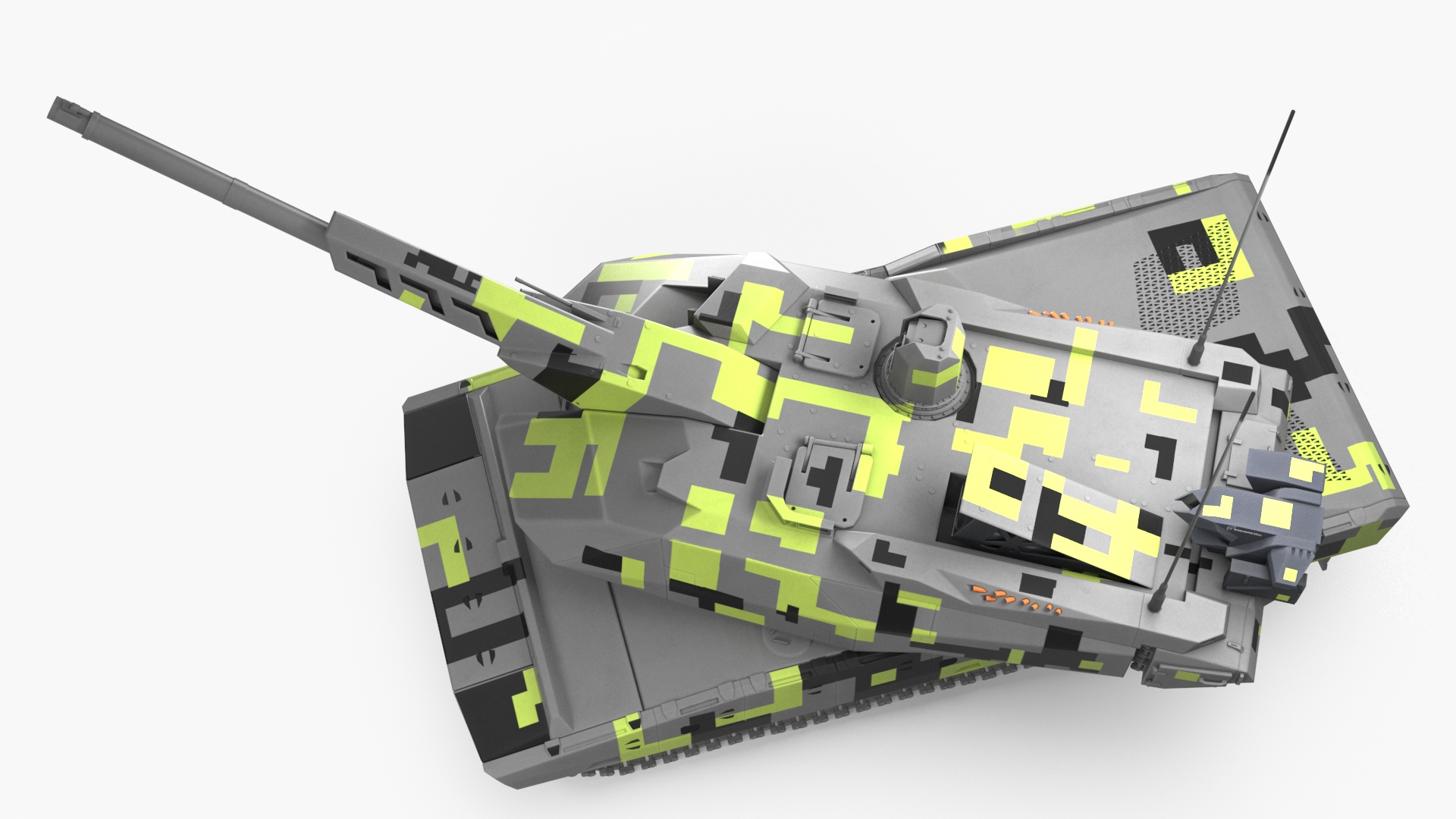 3D model Rheinmetall Panther KF51 MBT Rigged