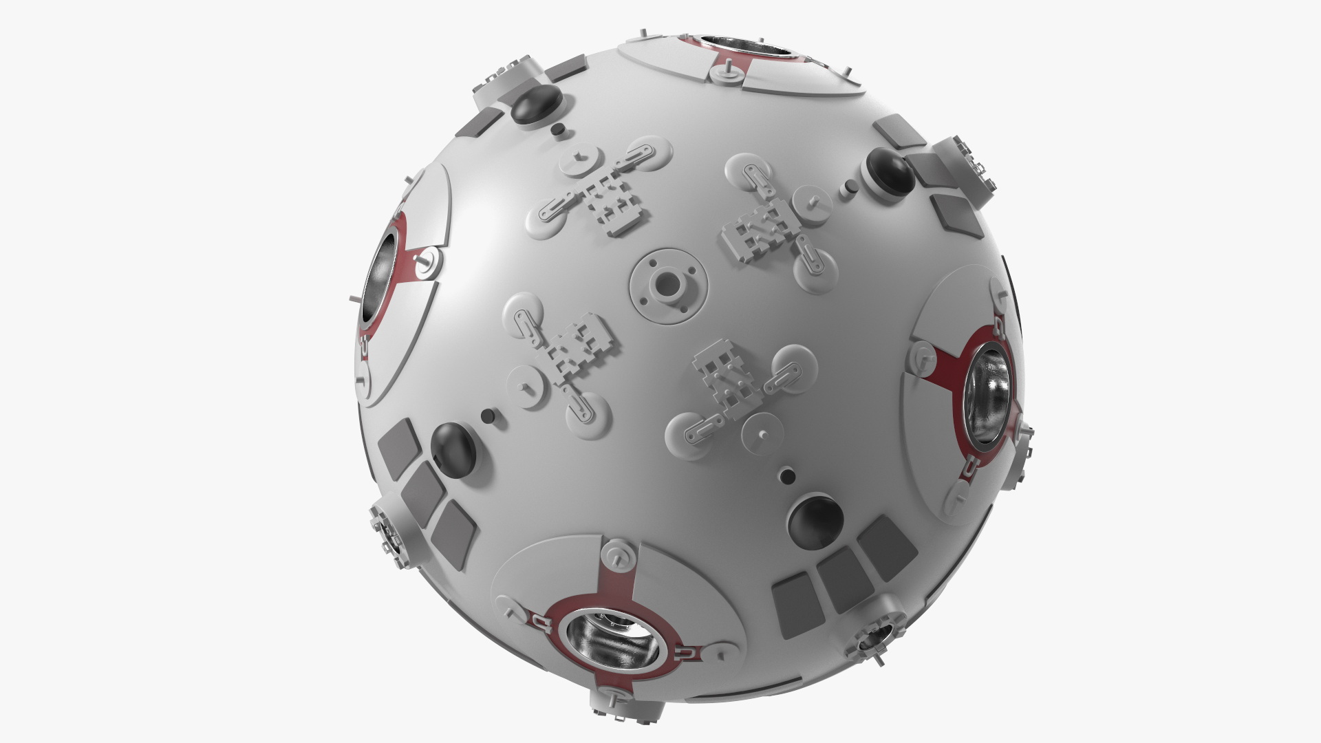 3D model Floating Jedi Training Remote Droid