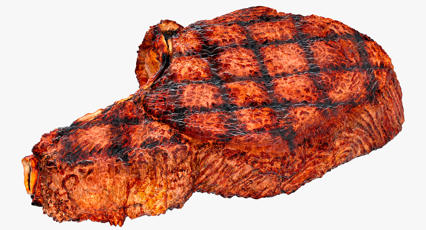Grilled Flank Steak Bone In 3D