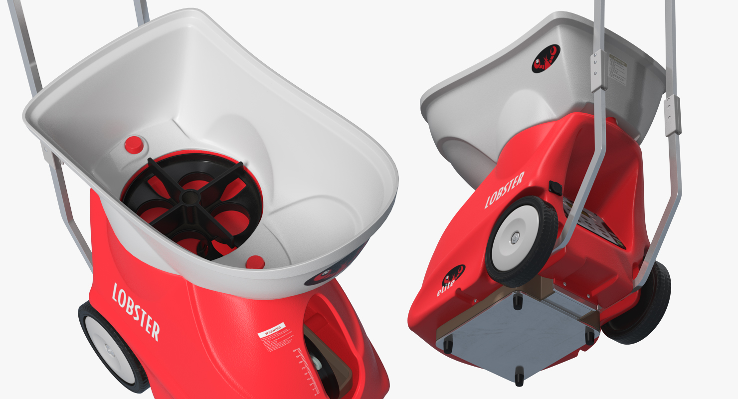 Portable Tennis Ball Machine with Balls 3D model