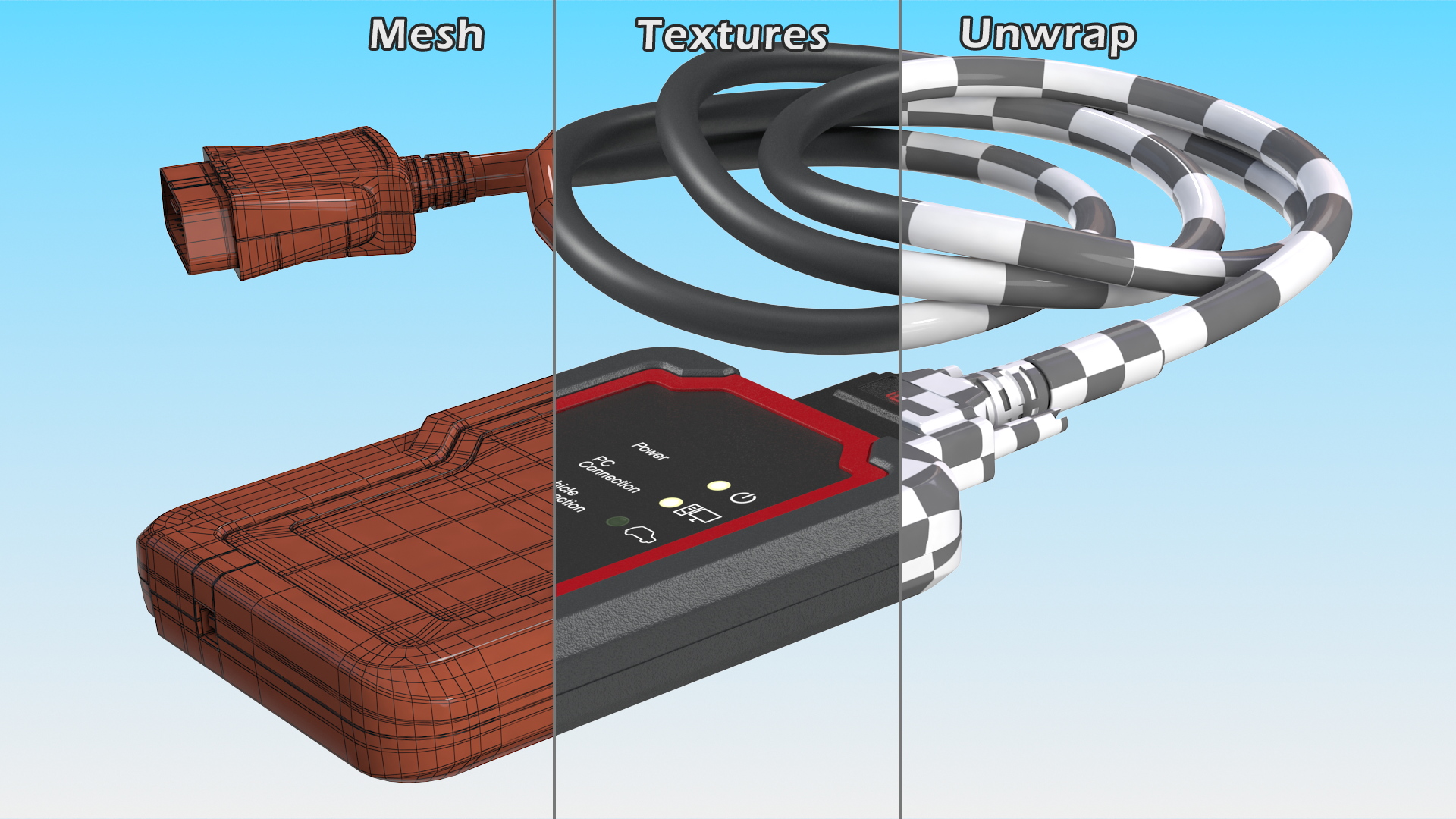 3D Car Diagnostic Scan Tool Power ON model