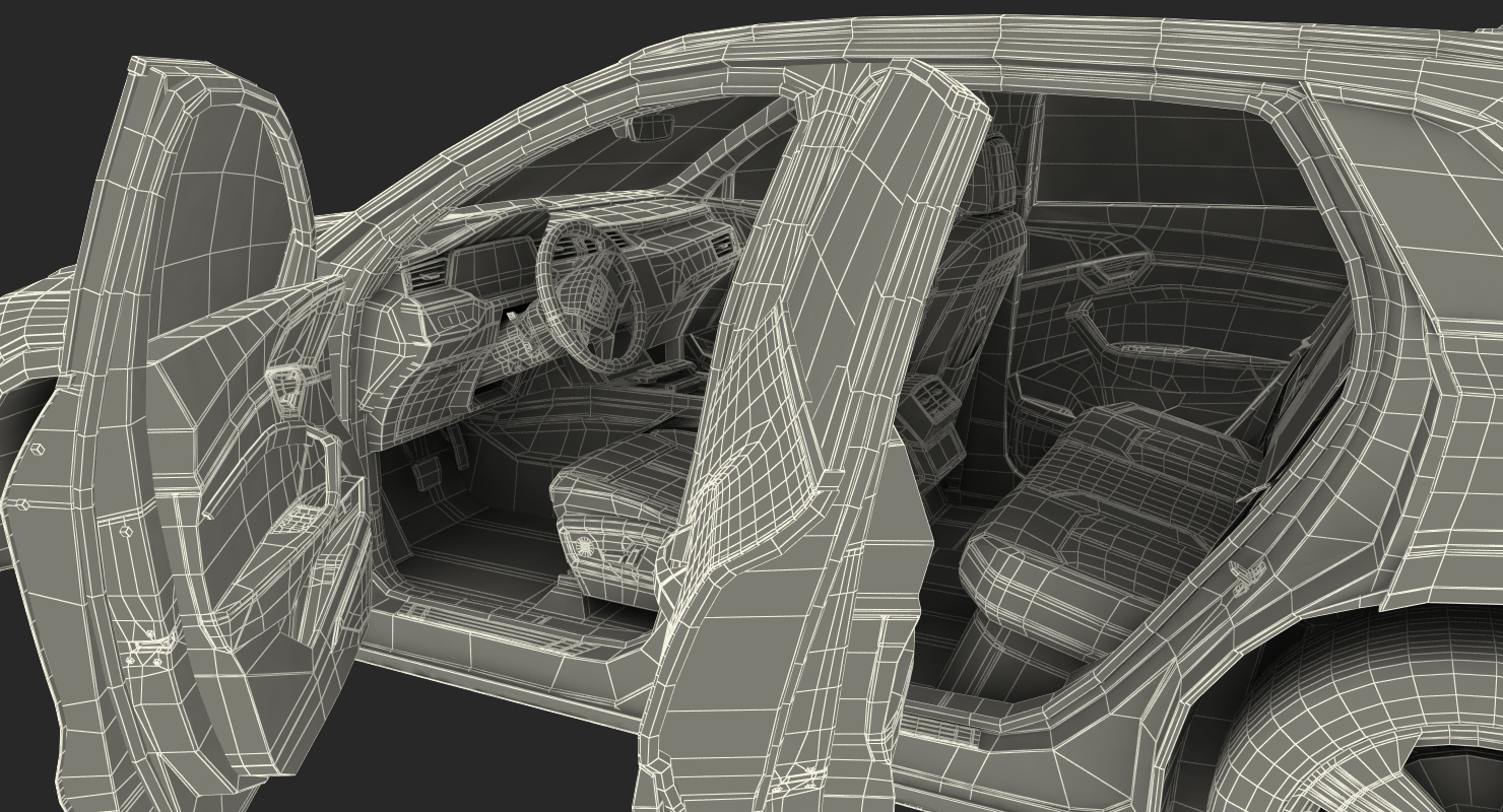 3D Audi E-tron Rigged model
