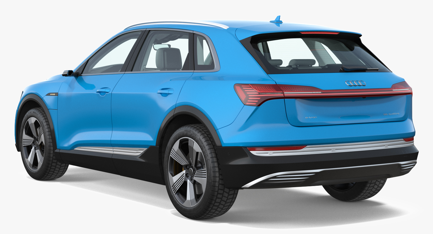 3D Audi E-tron Rigged model
