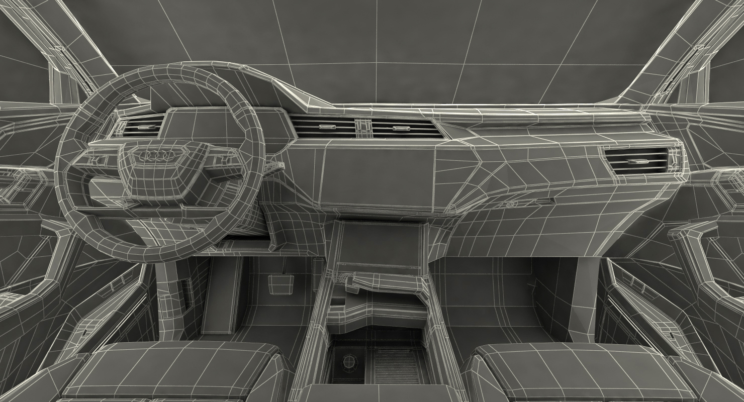 3D Audi E-tron Rigged model