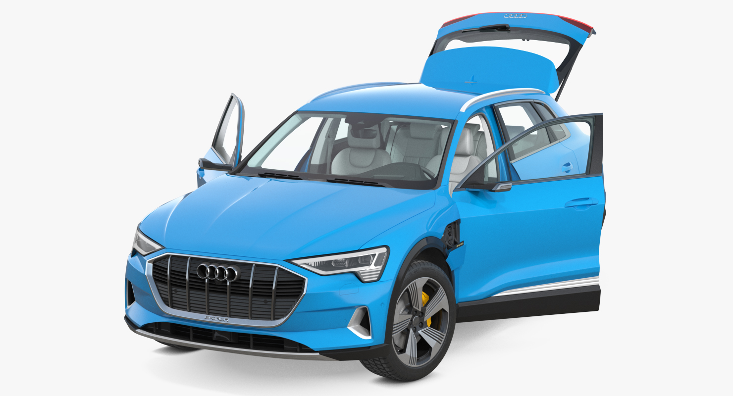 3D Audi E-tron Rigged model