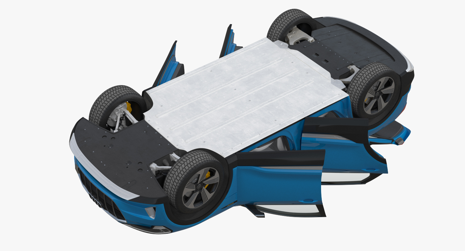 3D Audi E-tron Rigged model