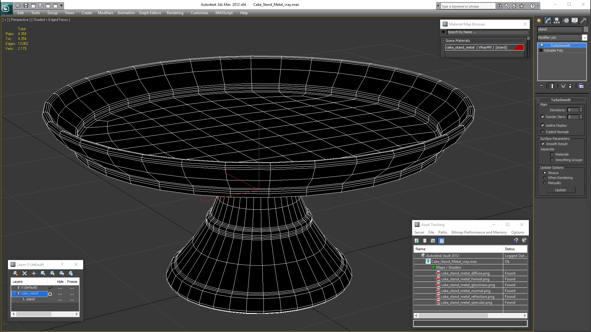 3D Cake Stand Metal