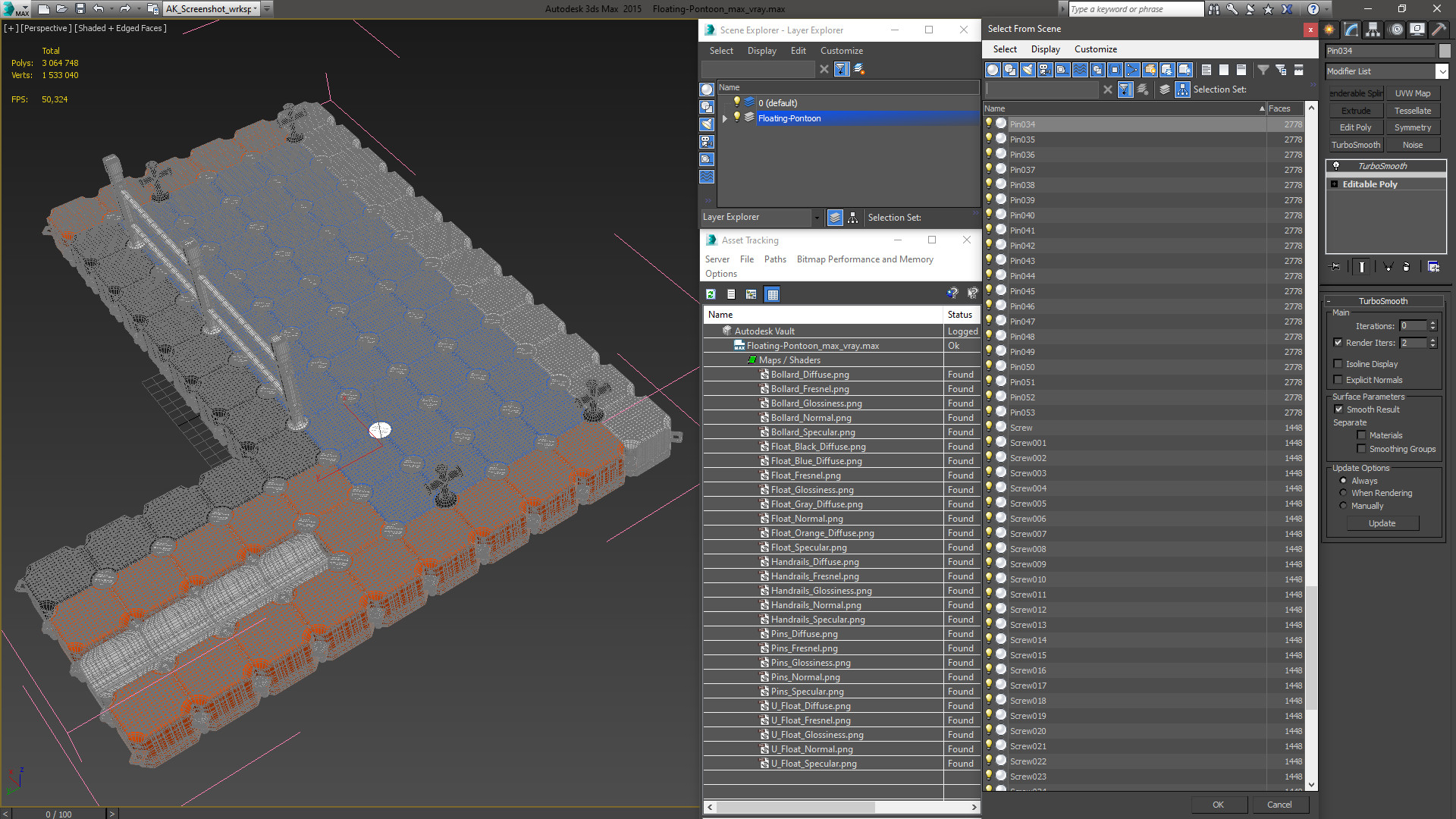 3D Floating-Pontoon