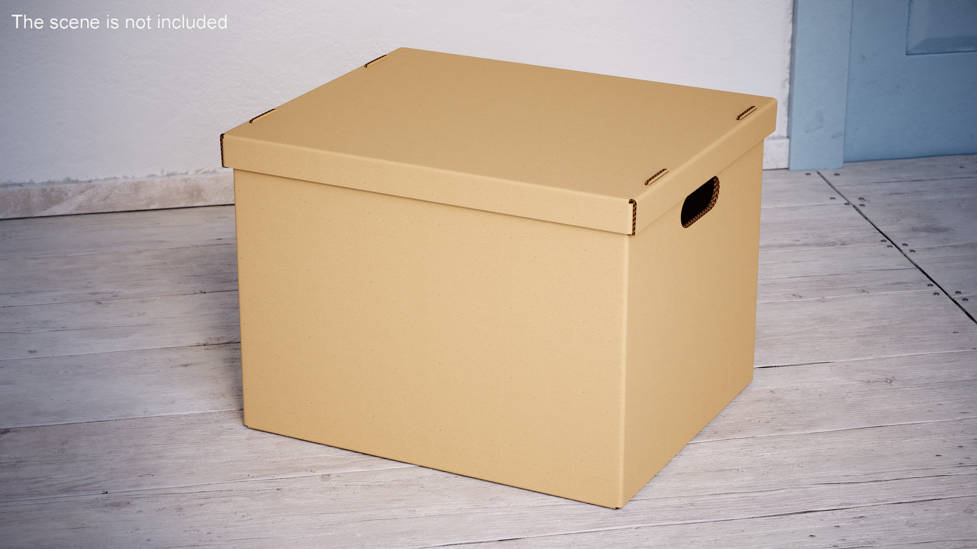 3D Cardboard Box model