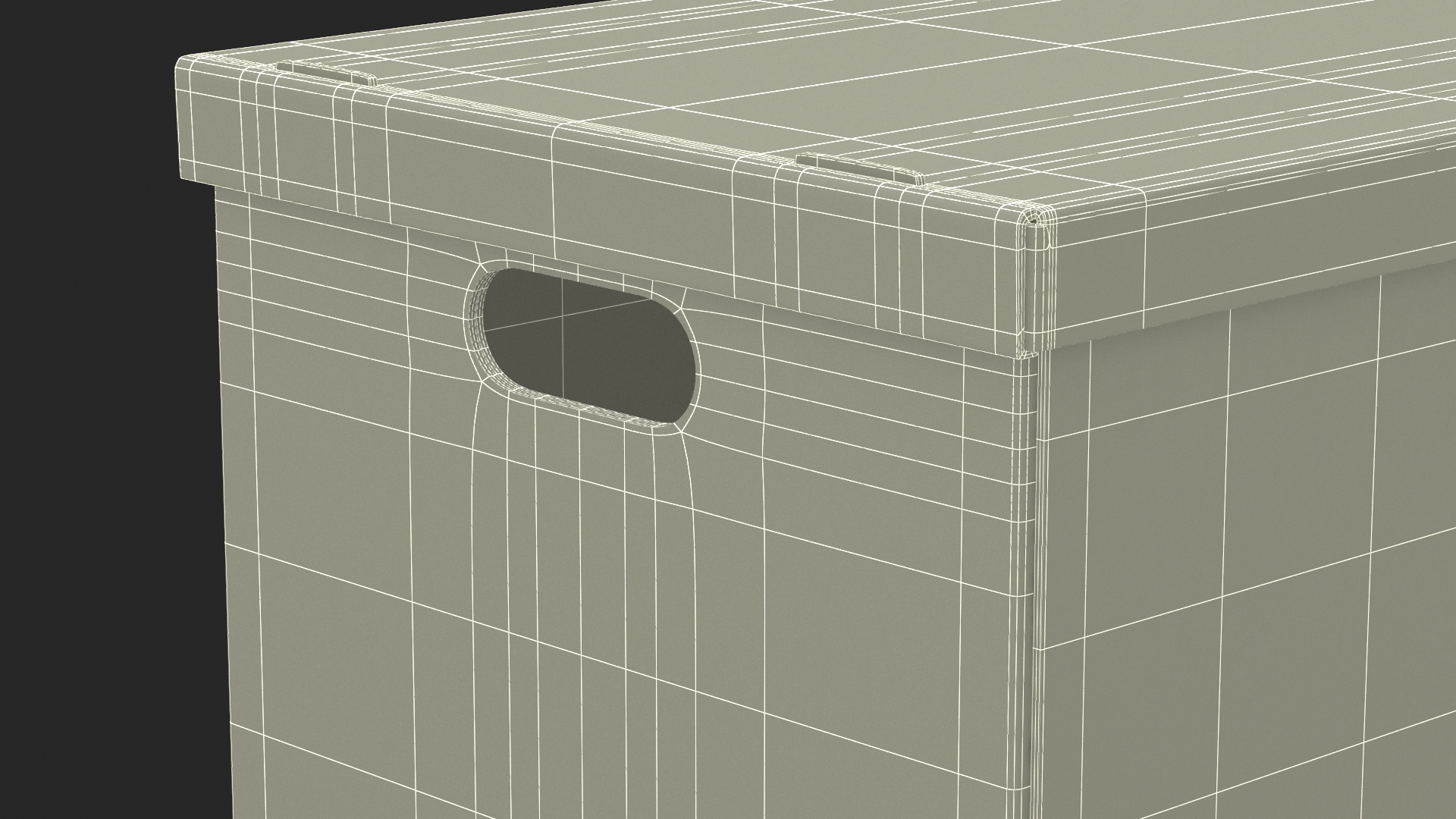 3D Cardboard Box model