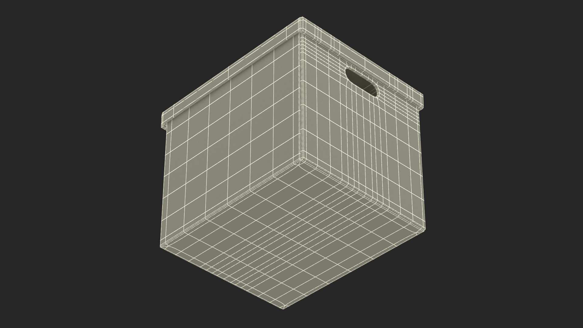 3D Cardboard Box model