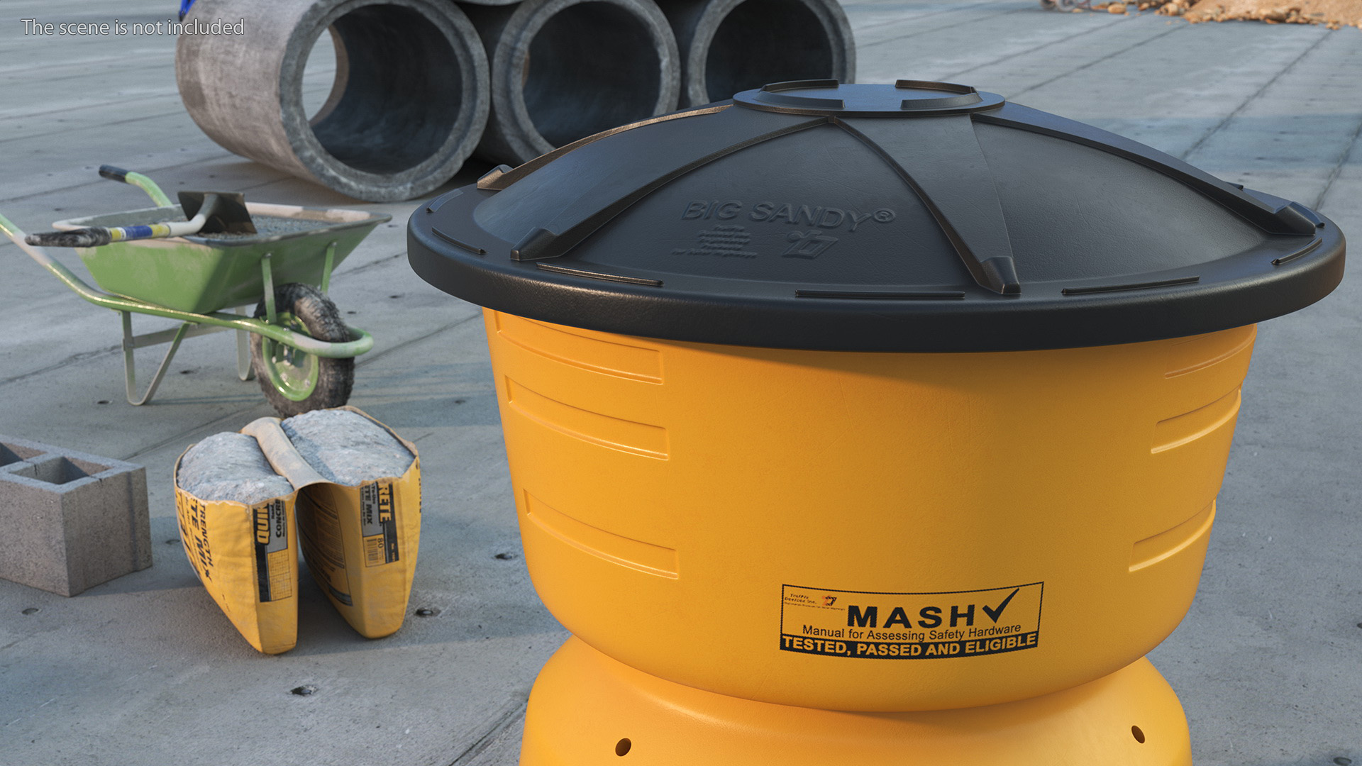 3D Impact Attenuator Combination Barrel