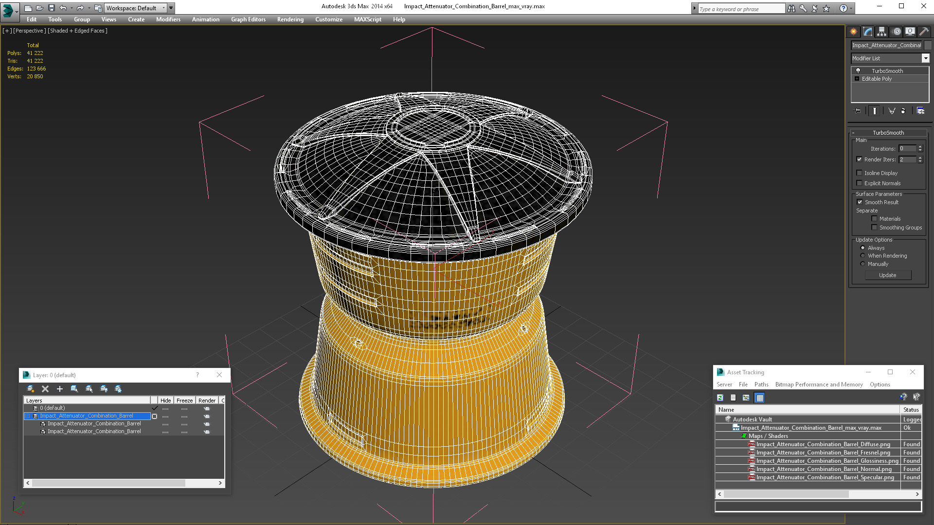 3D Impact Attenuator Combination Barrel