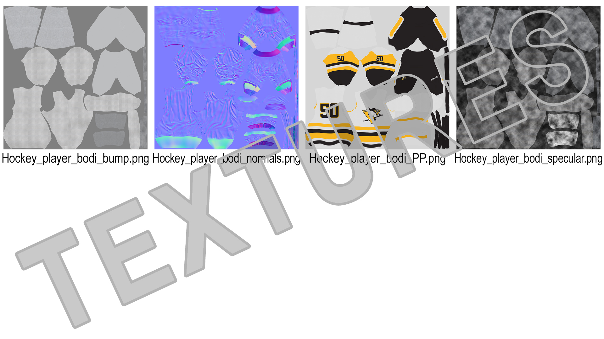 3D Hockey Jersey Pittsburgh Penguins model
