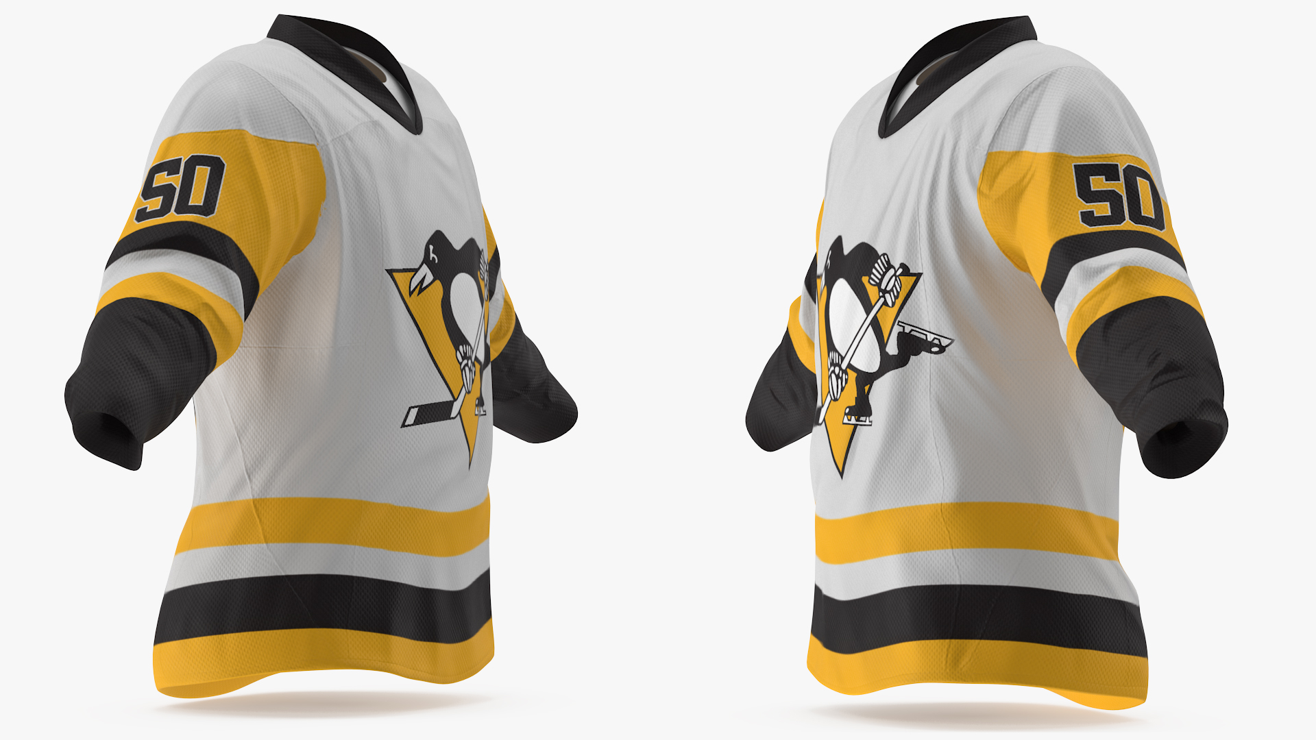 3D Hockey Jersey Pittsburgh Penguins model