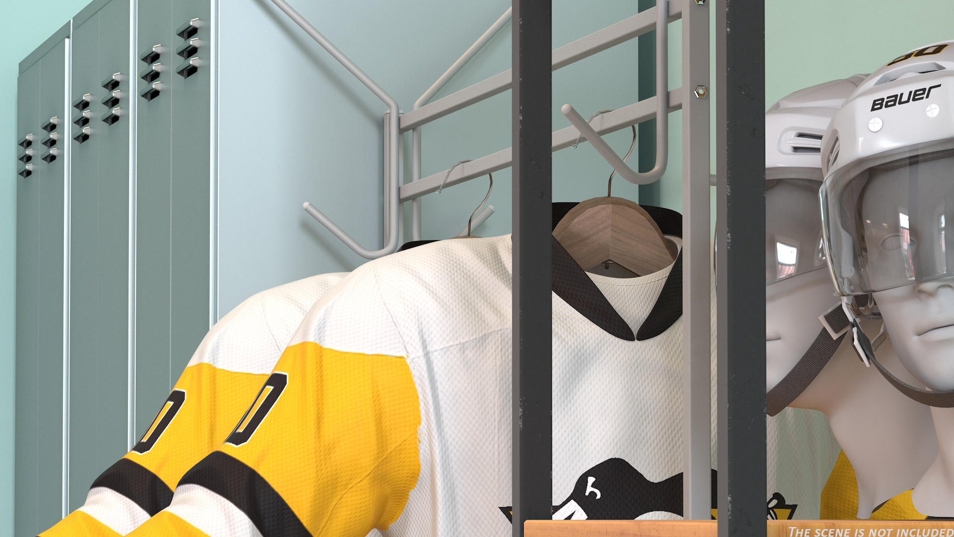 3D Hockey Jersey Pittsburgh Penguins model