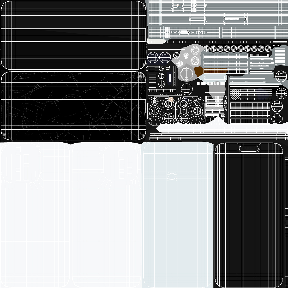 Blue IPhone 15 Plus Cracked 3D