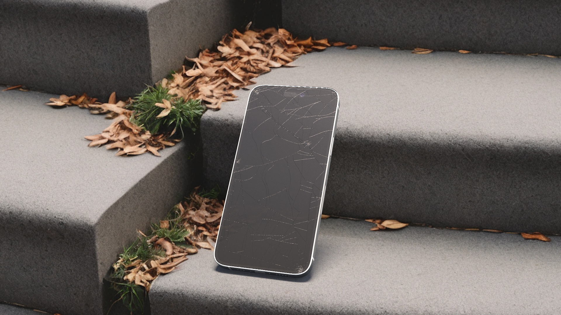 Blue IPhone 15 Plus Cracked 3D