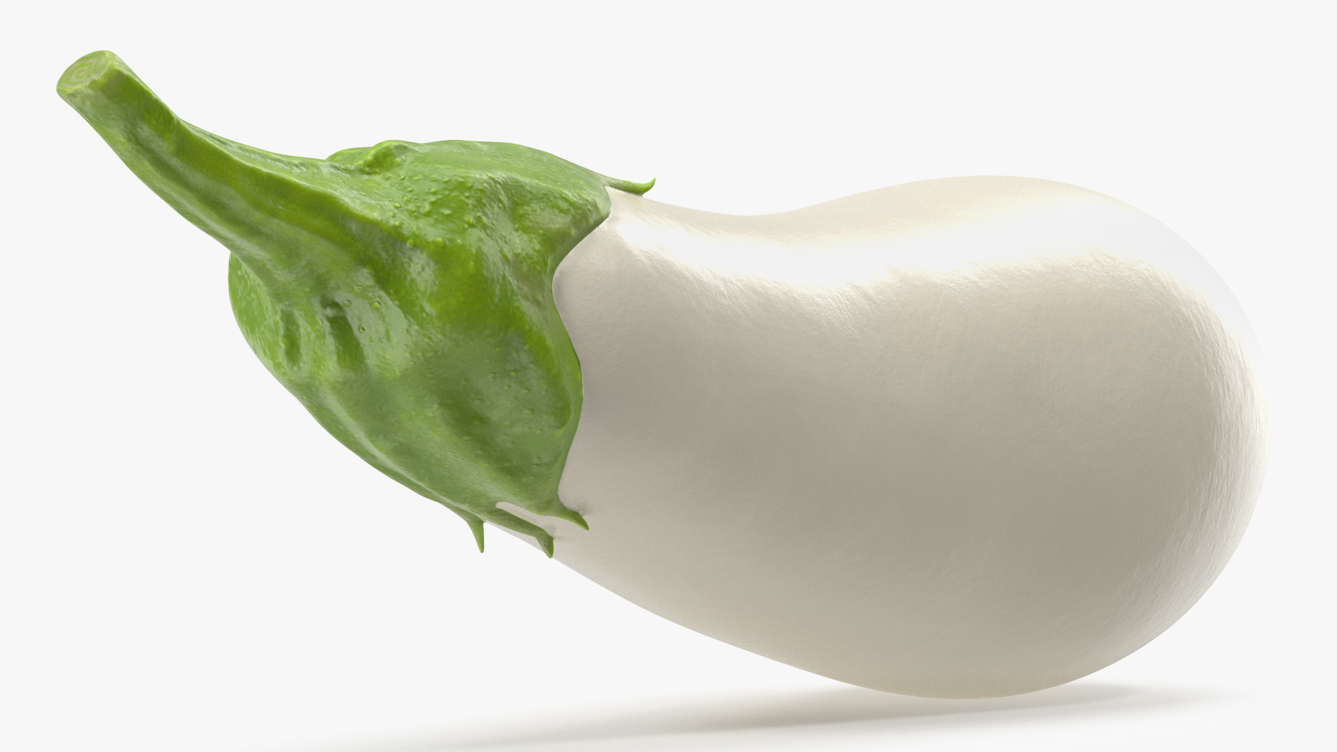 Italian White Eggplant 3D