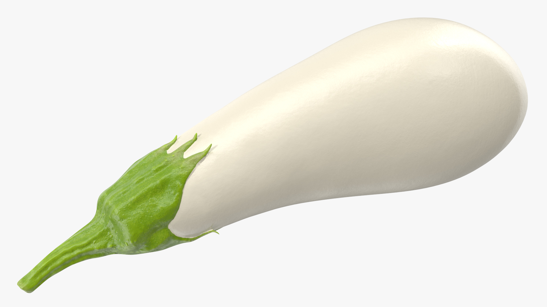 Italian White Eggplant 3D