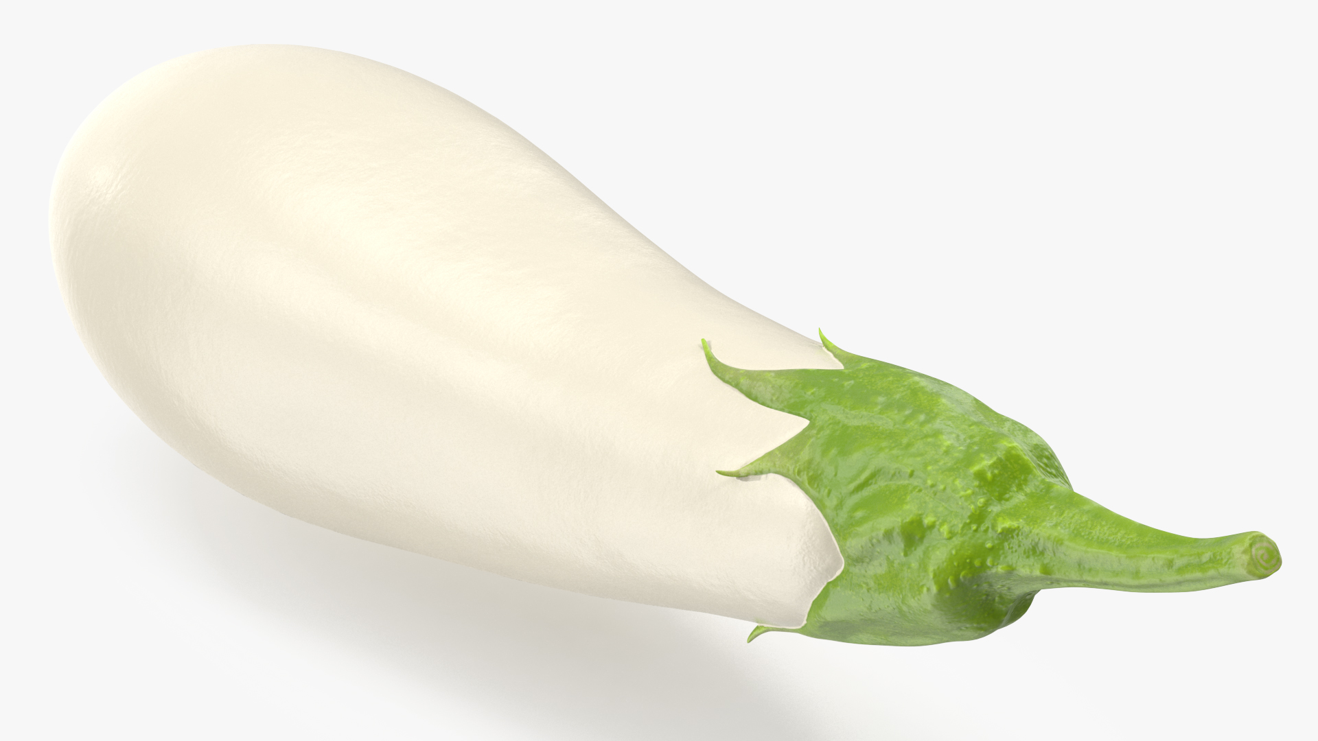 Italian White Eggplant 3D