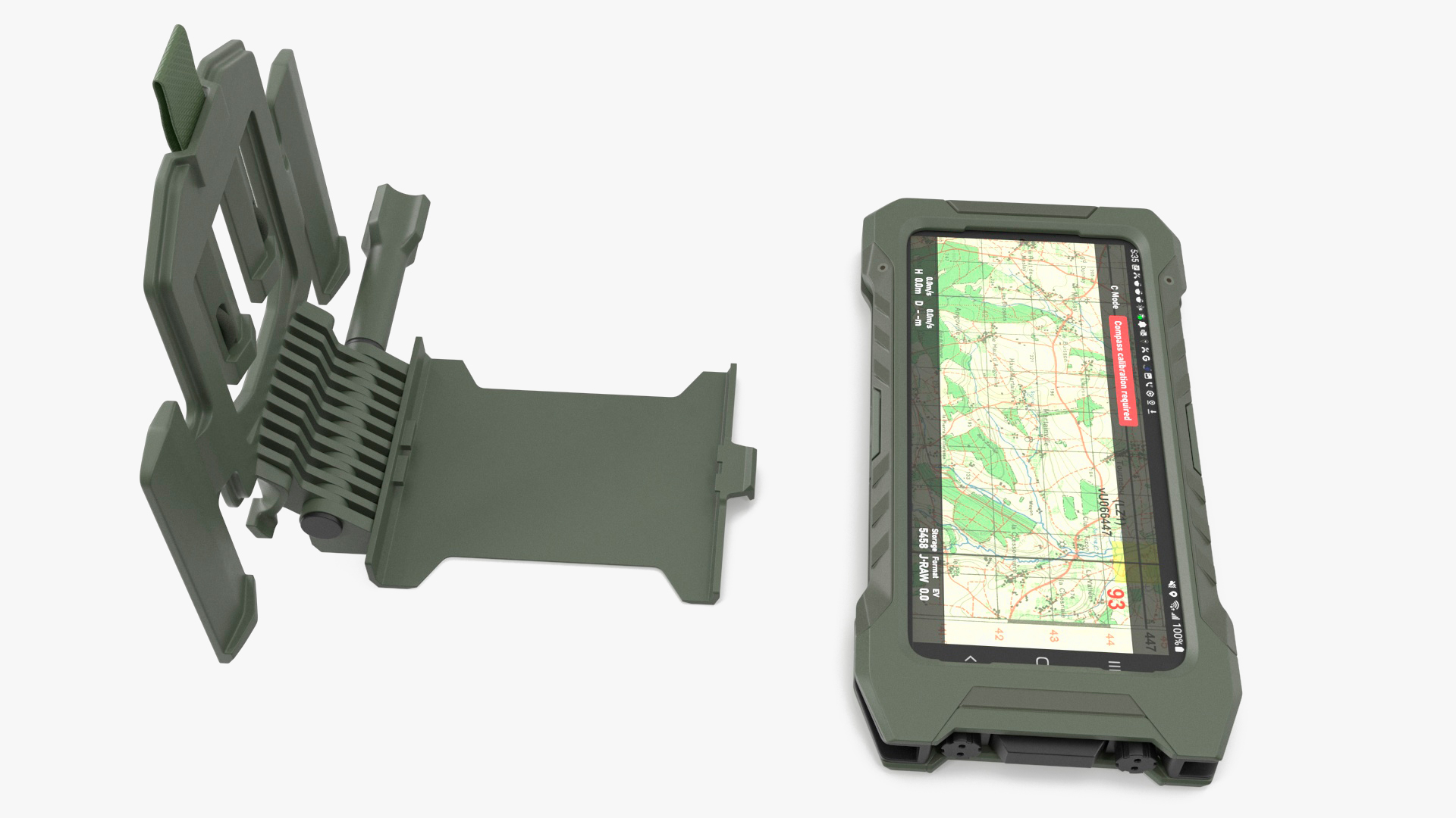 3D Galaxy S23 Samsung Tactical Edition Green with Holder model