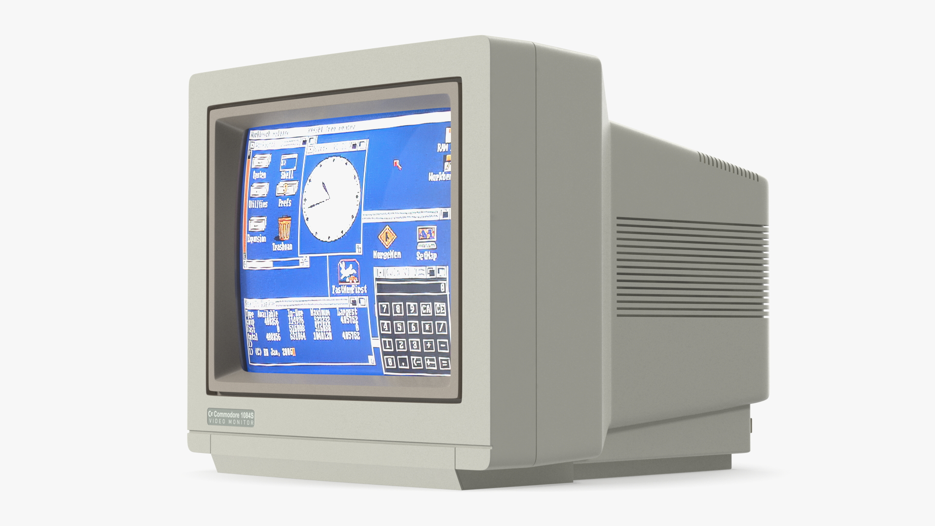 3D model Vintage Commodore Monitor
