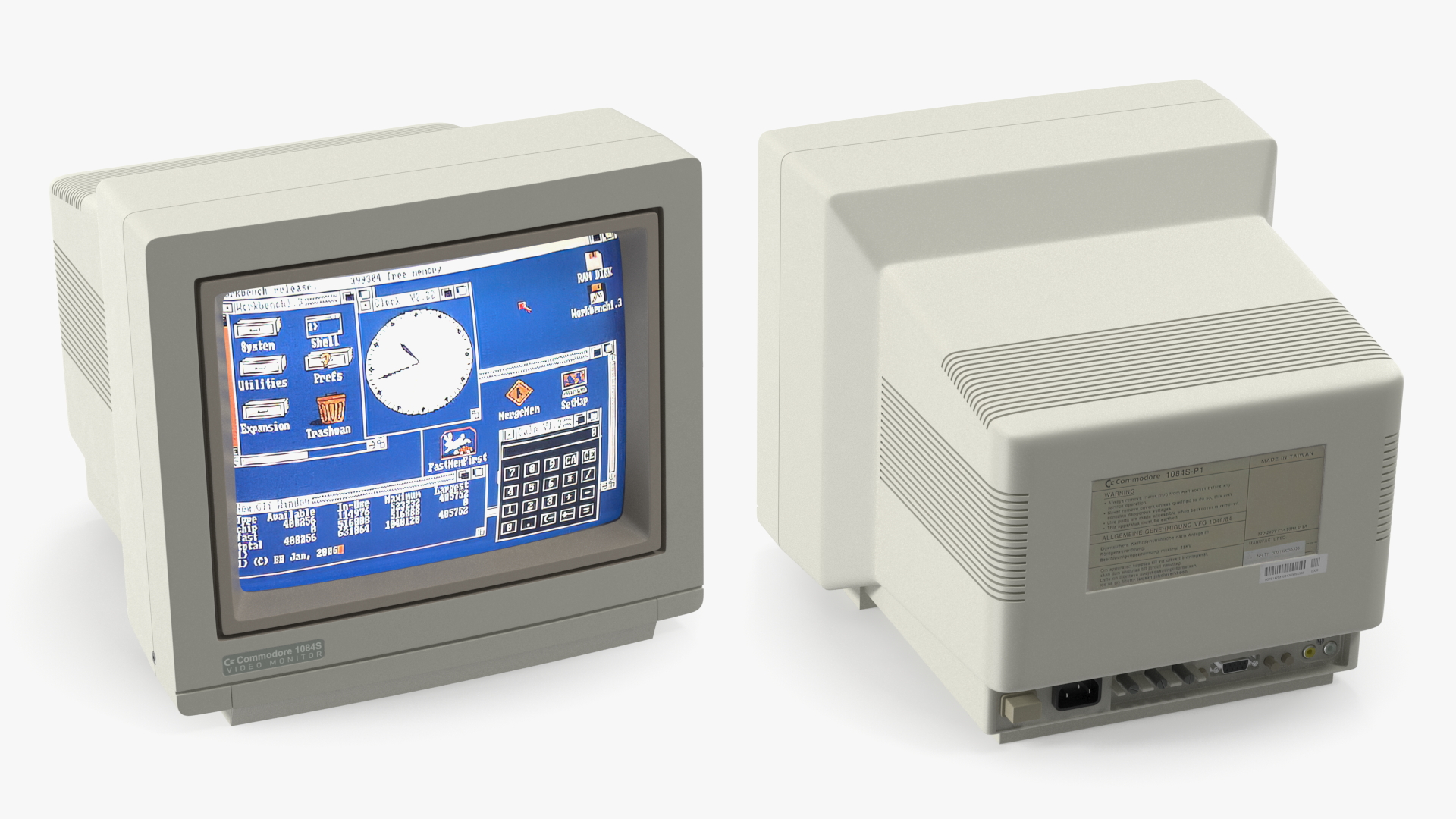 3D model Vintage Commodore Monitor