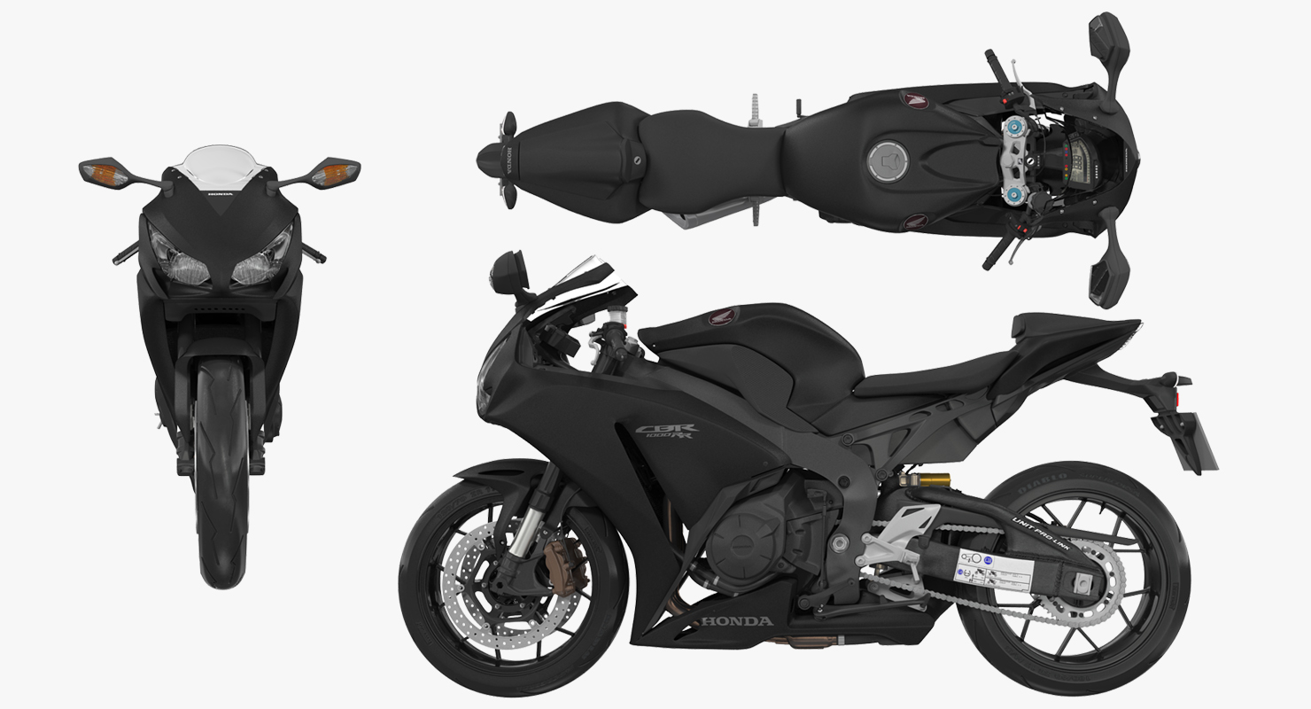 3D Sport Motorcycles Honda Fireblade 2017 model