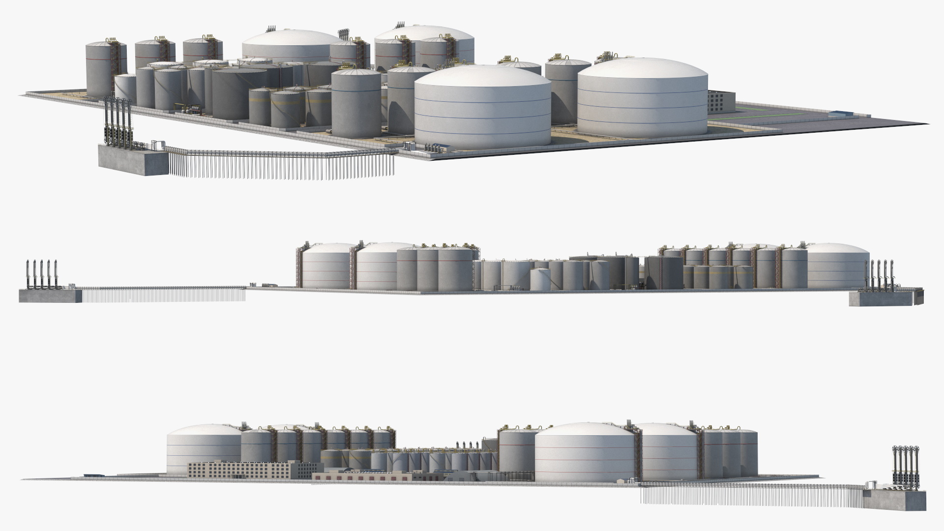 3D model Liquefied Natural Gas Terminal