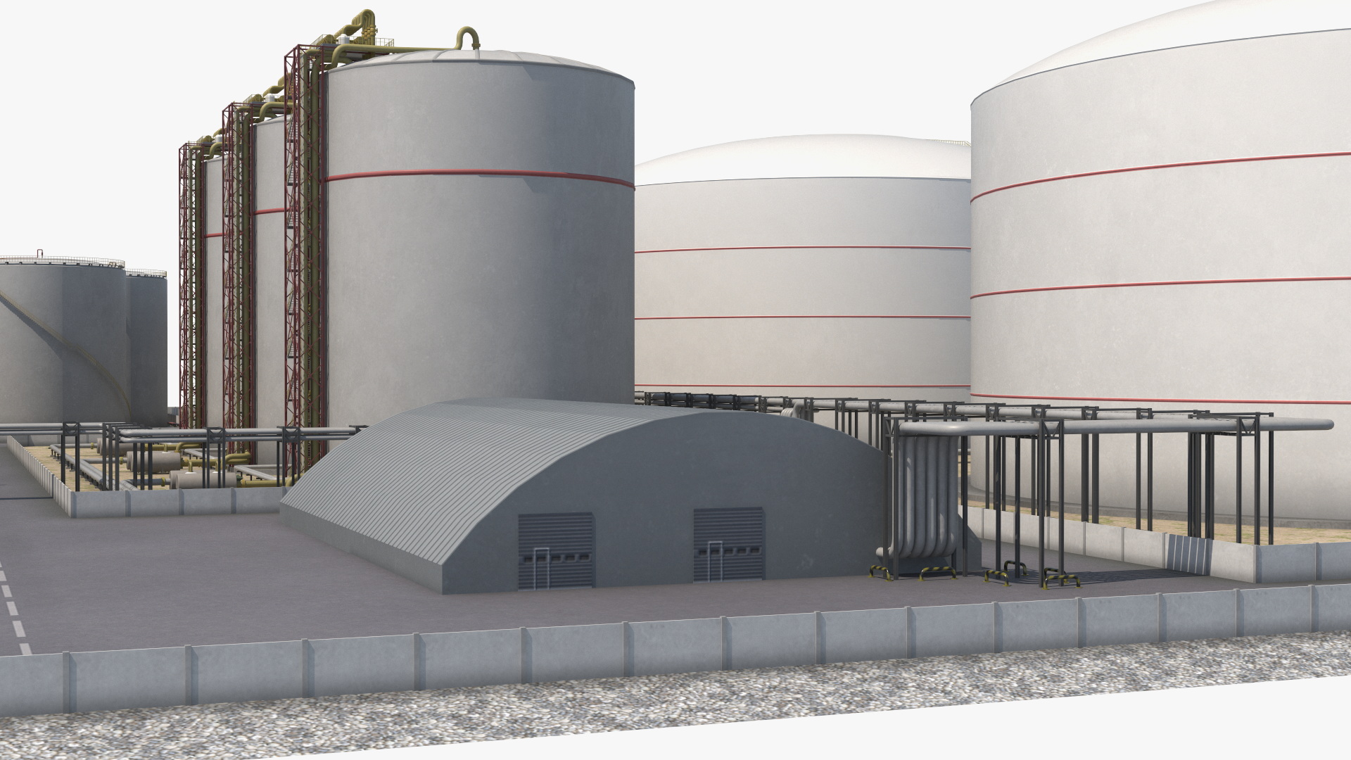 3D model Liquefied Natural Gas Terminal