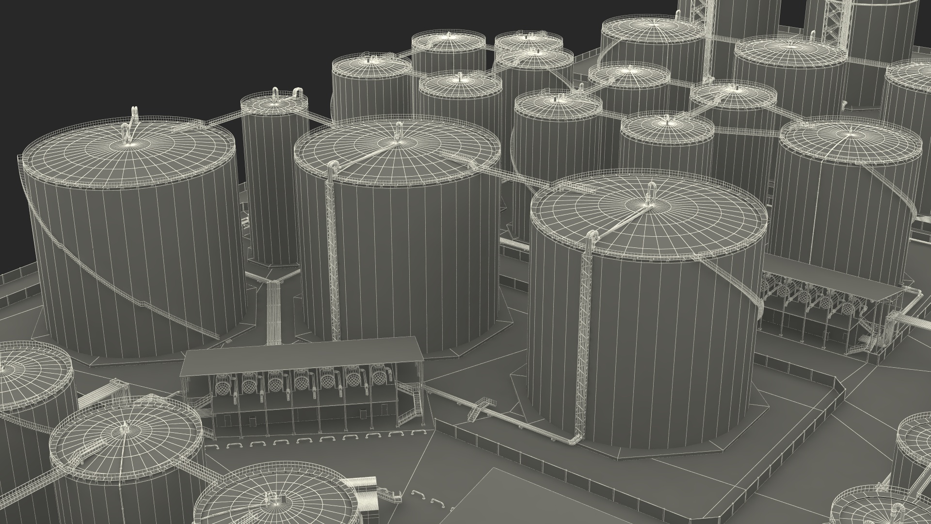 3D model Liquefied Natural Gas Terminal