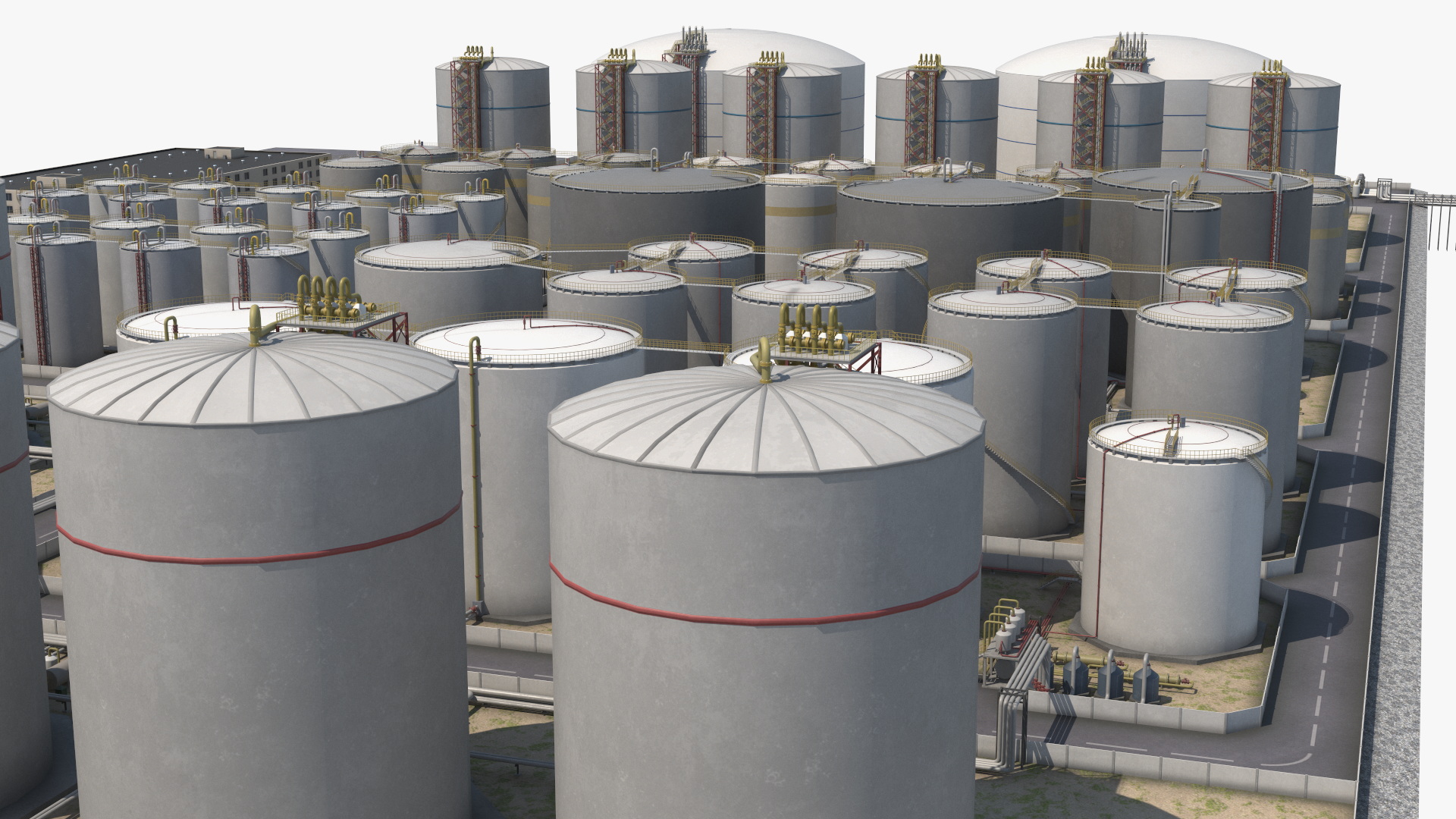 3D model Liquefied Natural Gas Terminal