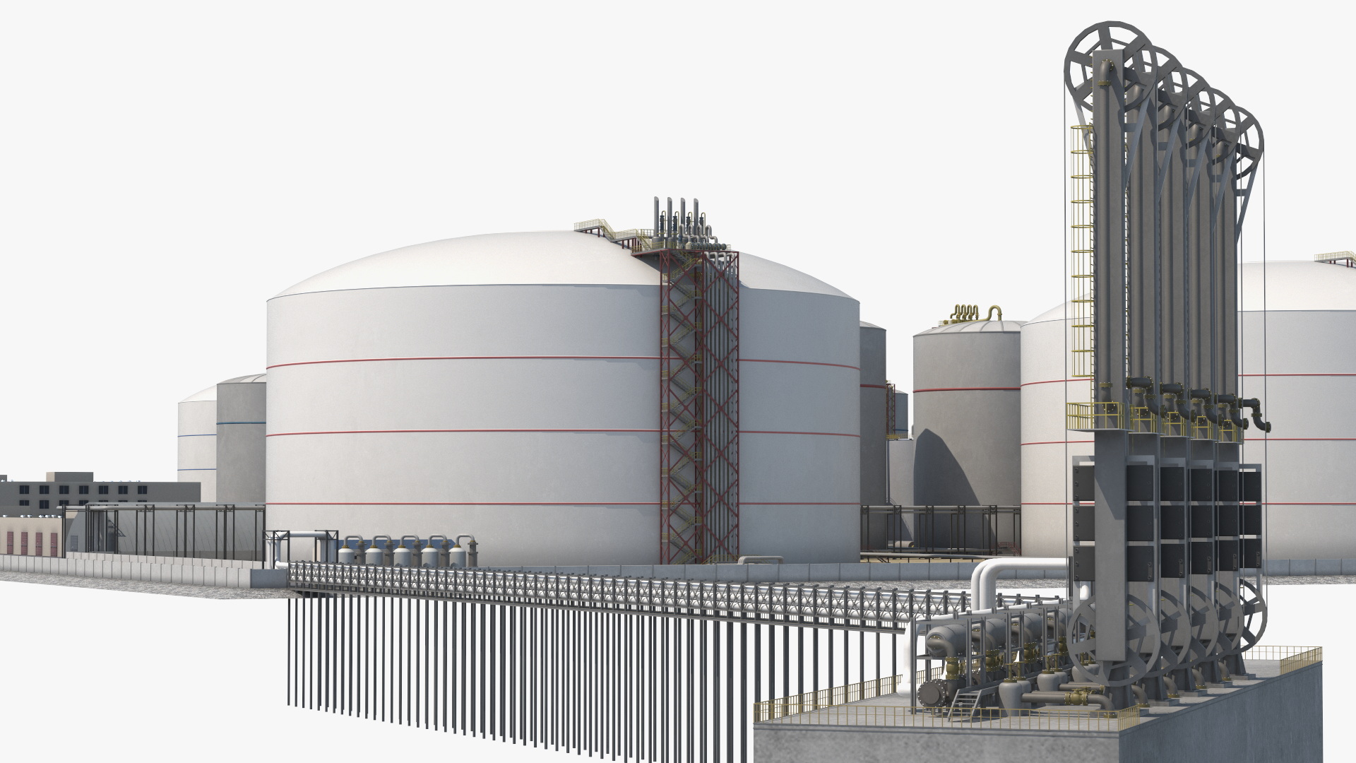3D model Liquefied Natural Gas Terminal