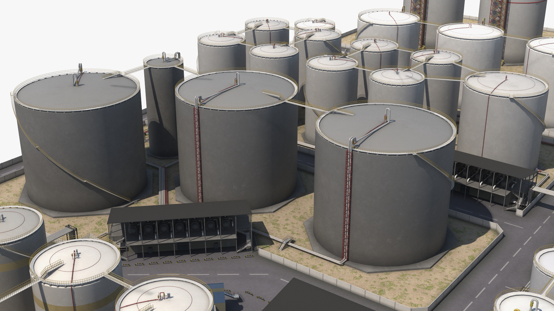 3D model Liquefied Natural Gas Terminal
