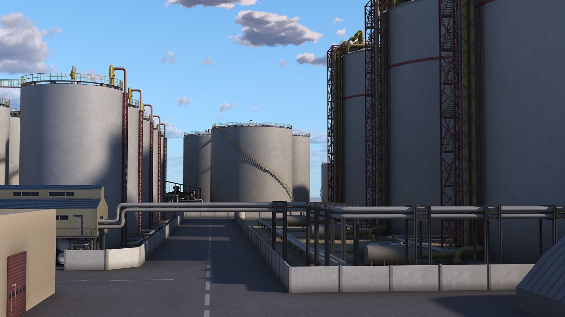 3D model Liquefied Natural Gas Terminal