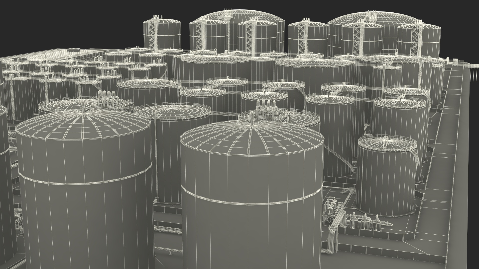 3D model Liquefied Natural Gas Terminal