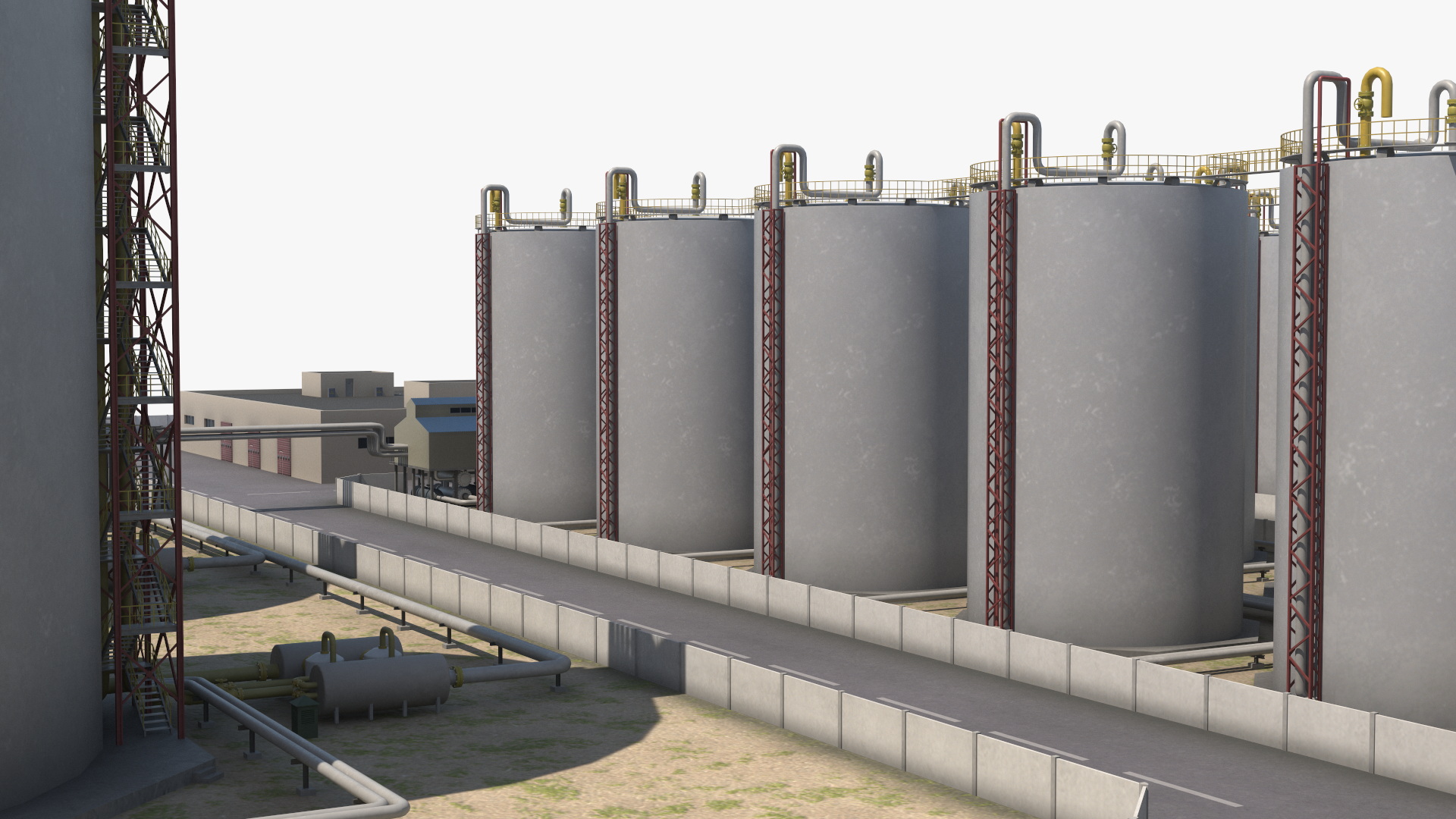 3D model Liquefied Natural Gas Terminal