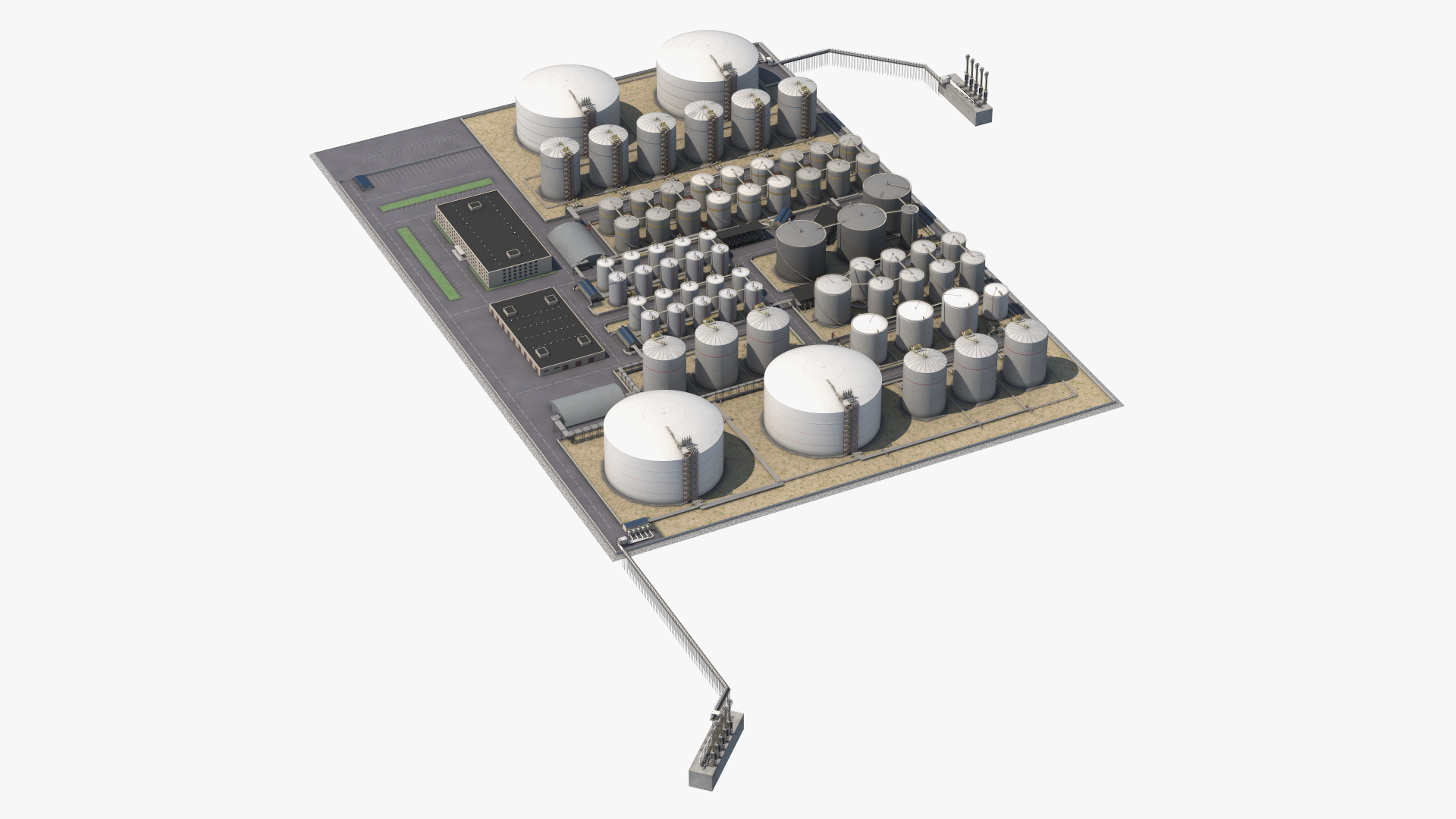 3D model Liquefied Natural Gas Terminal