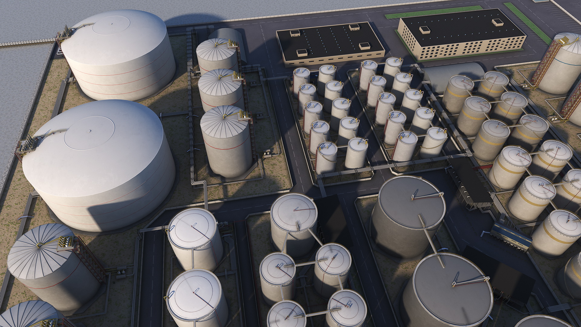 3D model Liquefied Natural Gas Terminal