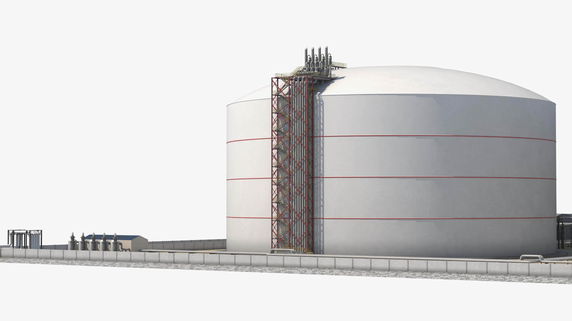 3D model Liquefied Natural Gas Terminal