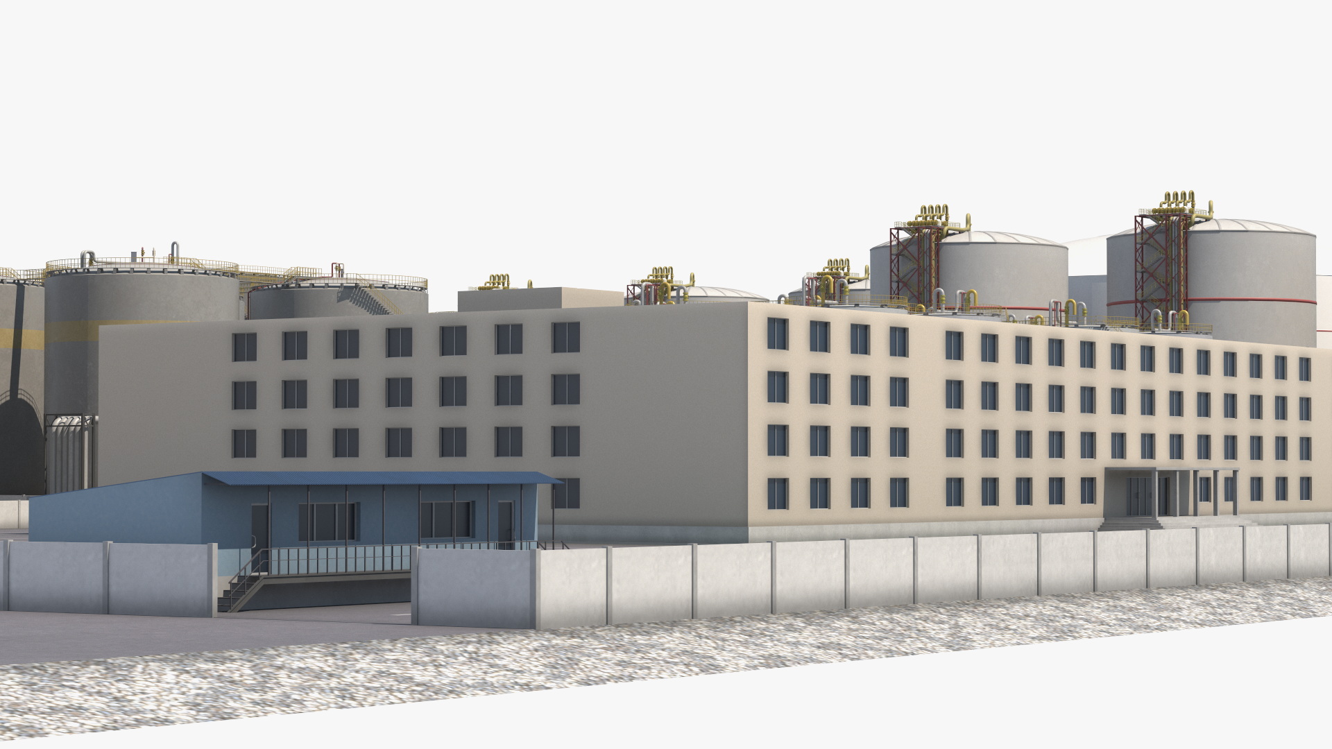 3D model Liquefied Natural Gas Terminal