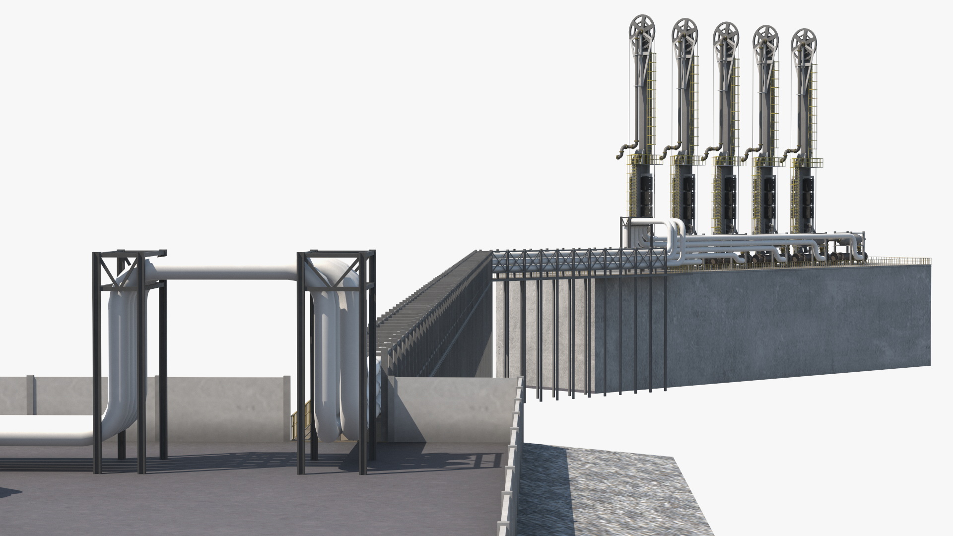 3D model Liquefied Natural Gas Terminal