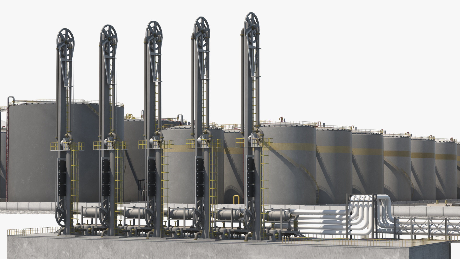 3D model Liquefied Natural Gas Terminal