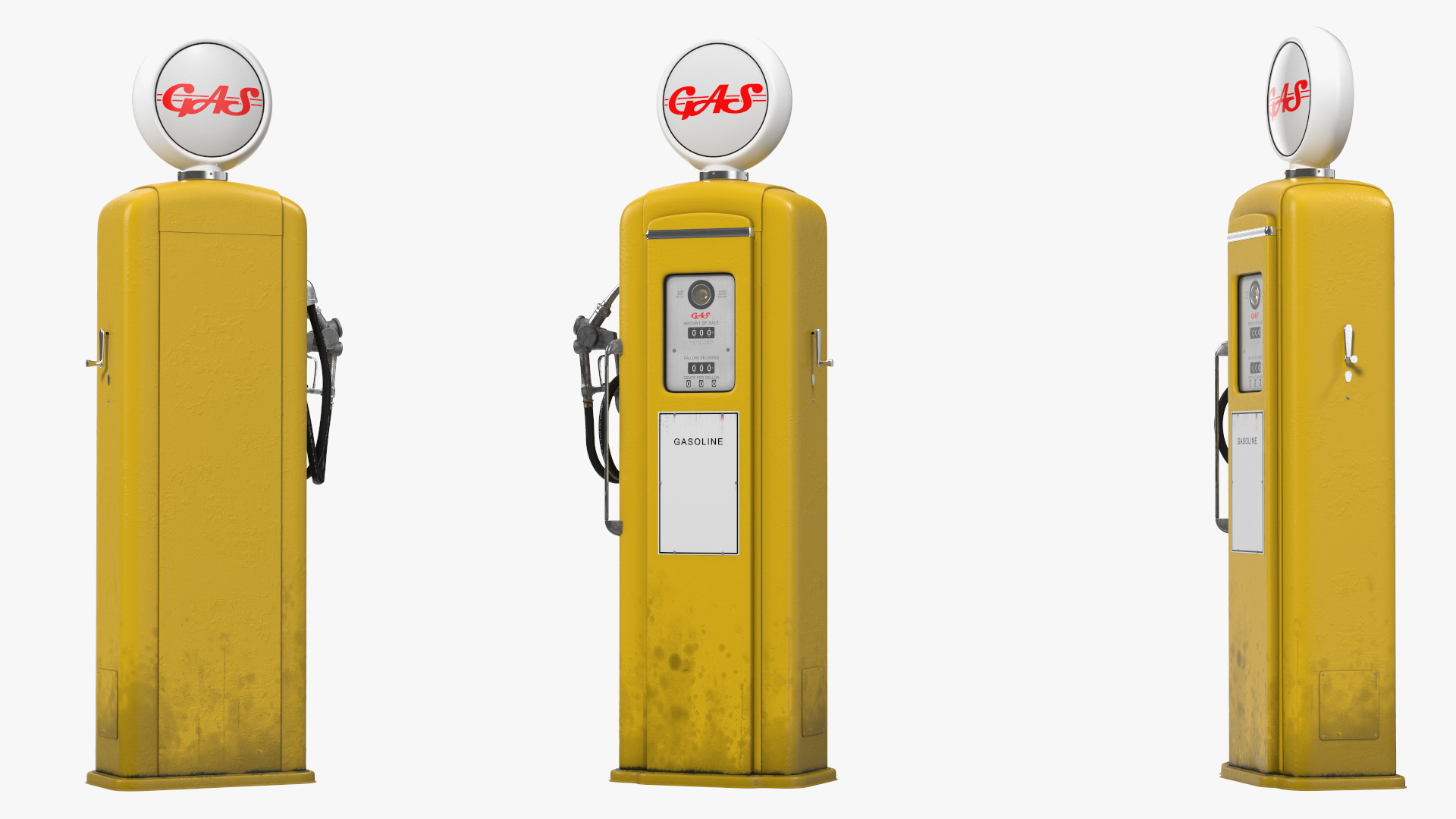 3D Vintage Gas Pump