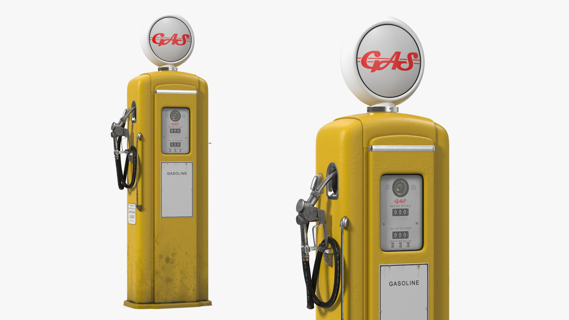 3D Vintage Gas Pump