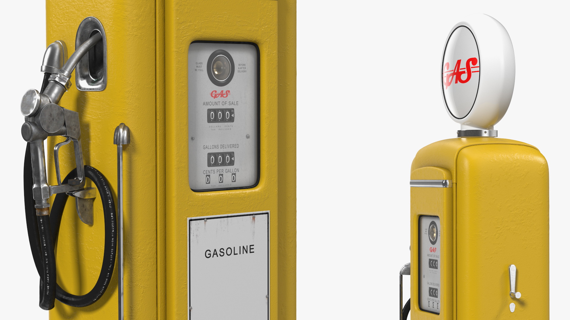 3D Vintage Gas Pump