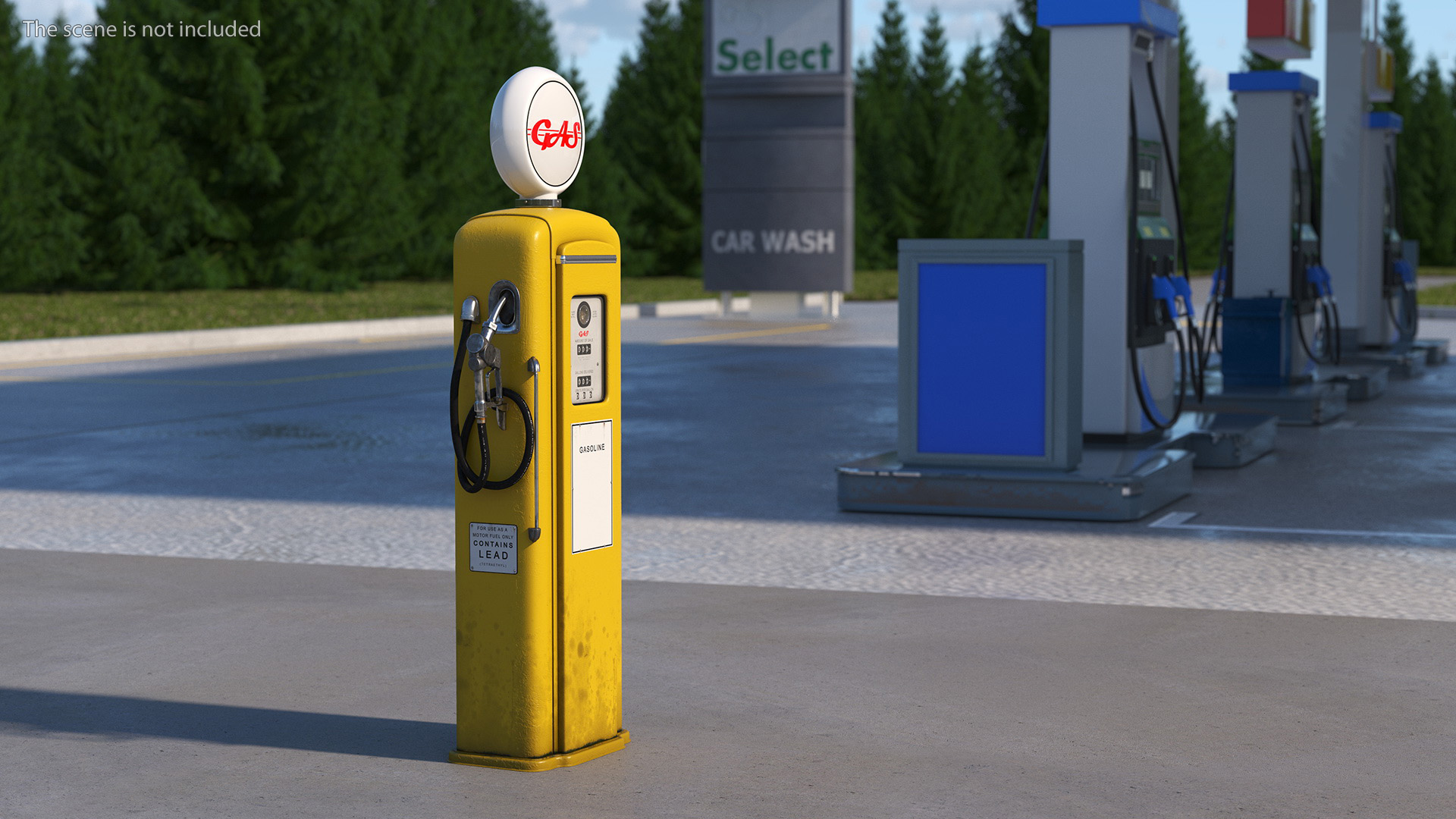 3D Vintage Gas Pump