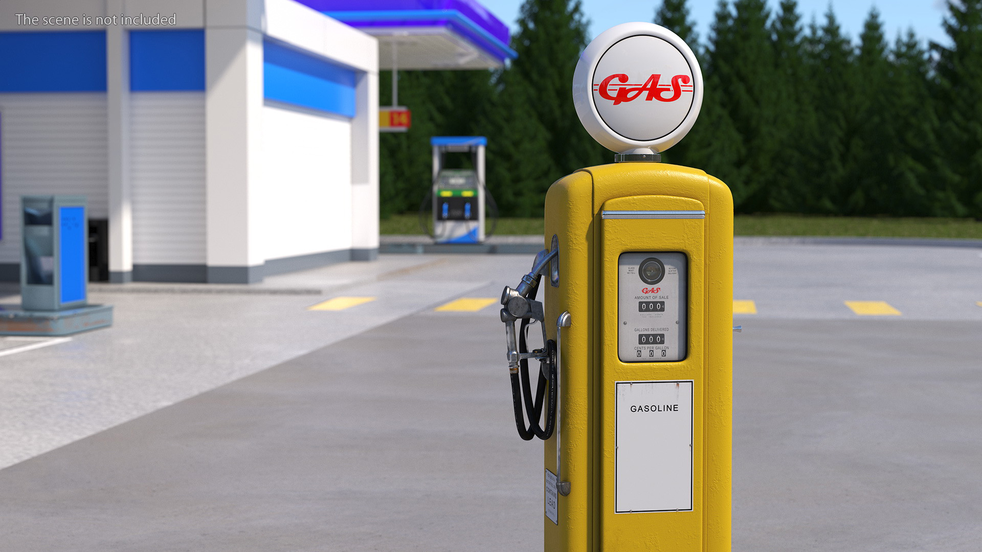 3D Vintage Gas Pump