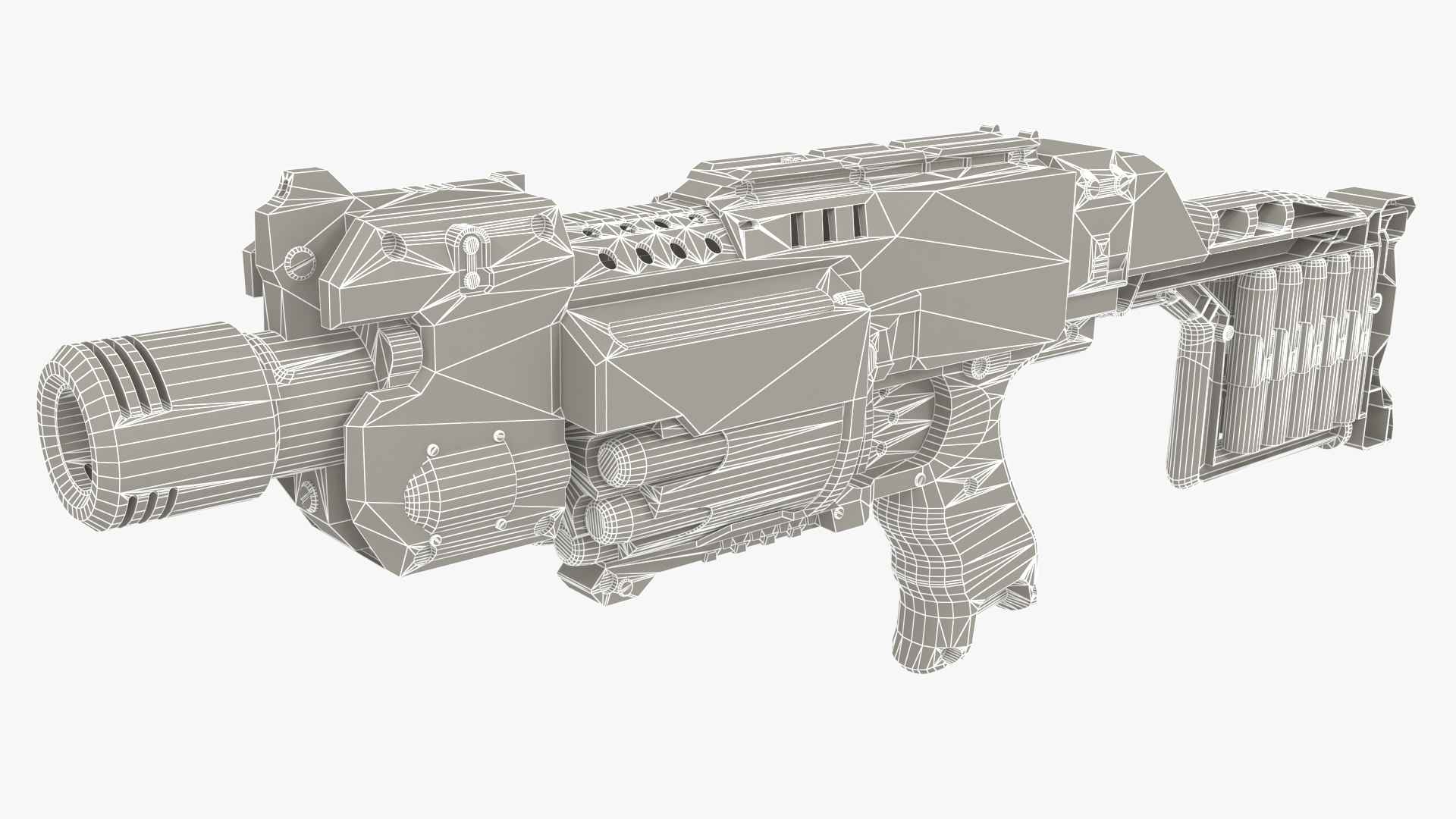 Nerf N-Strike Stockade 3D